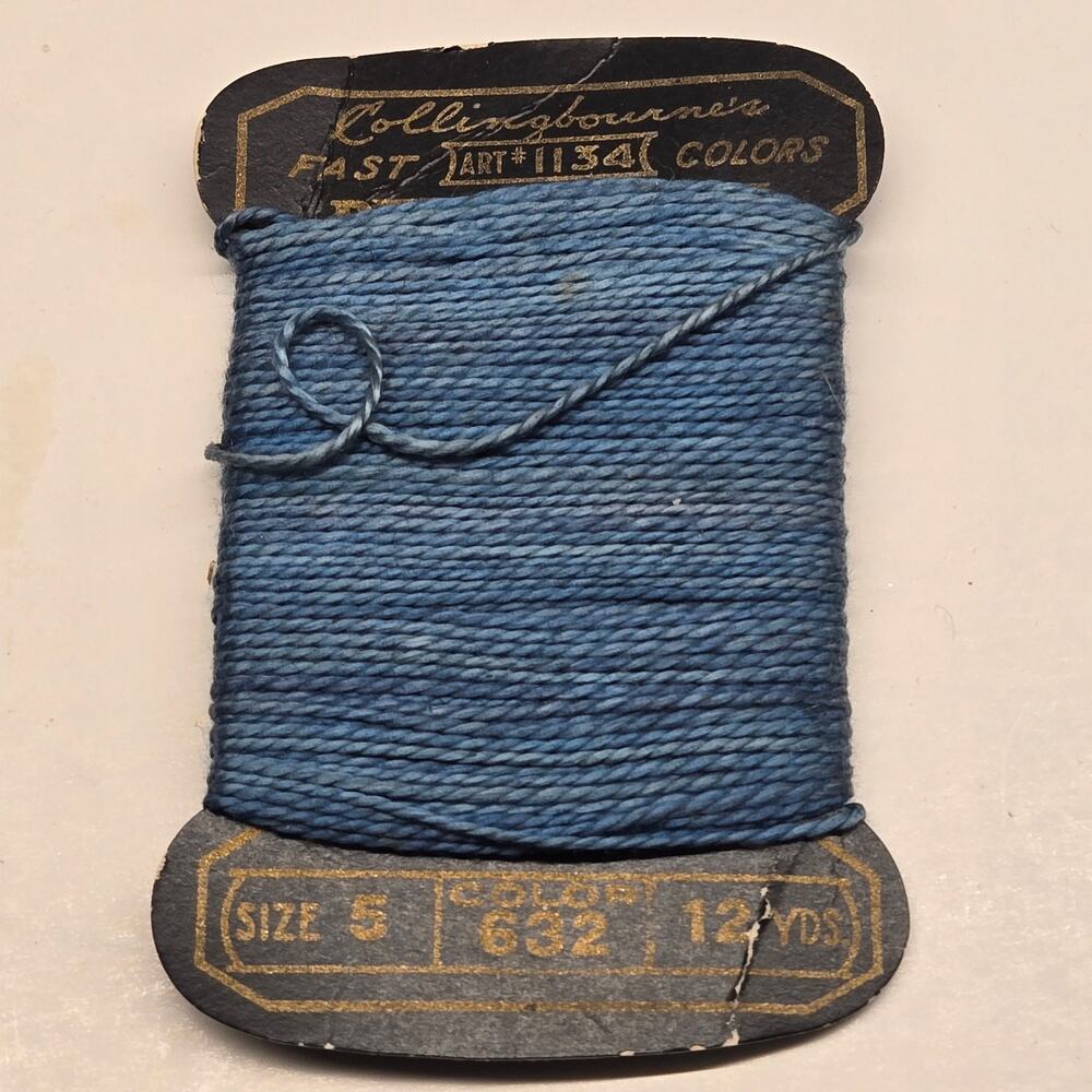 Mixed Lot Vintage Crochet Thread & Embroidery Floss | Blue, Green, Neutral - Picture 9 of 11